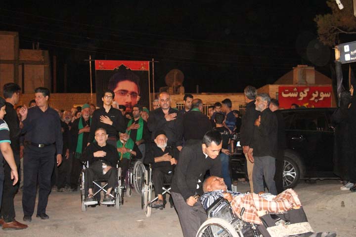 مراسم عزاداری هیئت شاه حسن شاه حسین در شب عاشورای حسینی